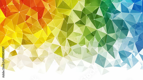 Abstract Colorful Polygonal Background Design