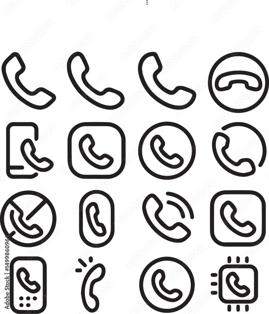 Next-Gen Phone Icon Set – Sleek, Modern & Customizable. Next-Gen Phone Icon Set – Sleek, Modern & Customizable.