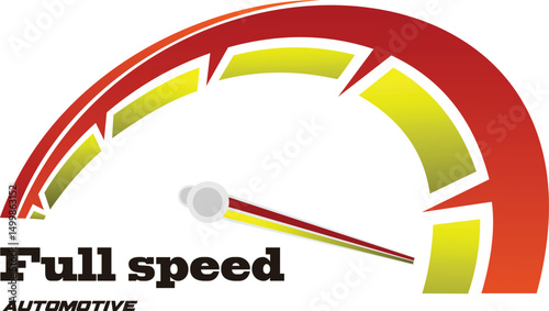 Vector logo design, automatic car speed