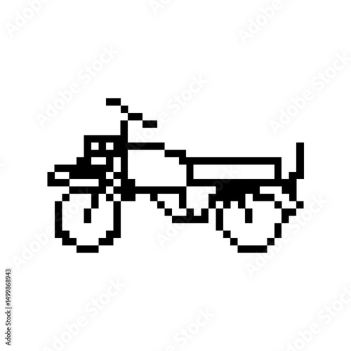 pixel motorbike