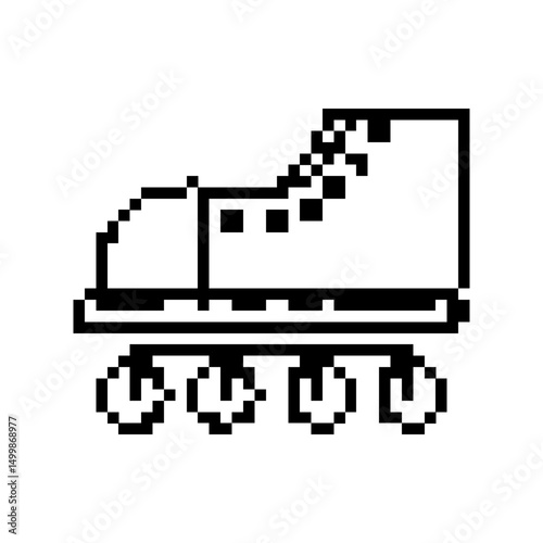 pixel wheel shoes