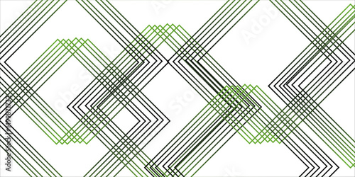 Abstract background with green & gray square shapes.Seamless pattern on white background. modern Creative Design use for book, notebook and calendar covers.