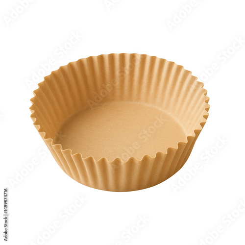 Baking cup paper round disposable kitchen baking food preparation eco friendly muffin cake pastry greaseproof lightweight brown textured cooking