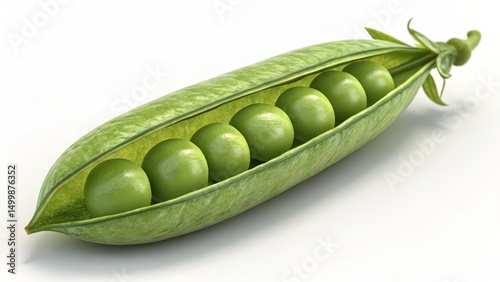 Fresh Green Peas in Pod Clo...