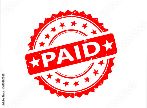 Paid stamp vector Baij Design.