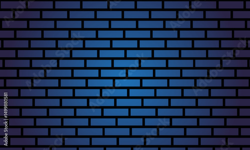 Blue brick wall