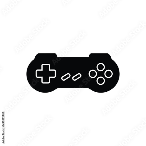 gaming controller vector silhouette