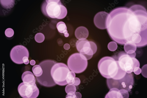 Sparkling golden particles, glowing bokeh lights isolated on dark transparent background