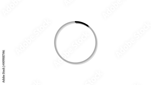 Check mark text icon black color 4k illustration. White background Check mark 4k illustration.