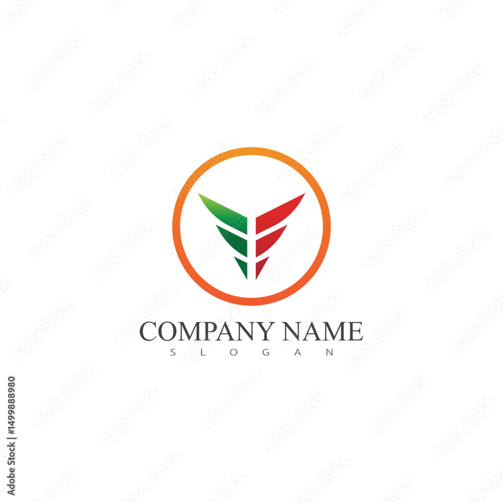 Fototapeta premium Letter F Big Logo Pack Design Creative Modern logos design for your business