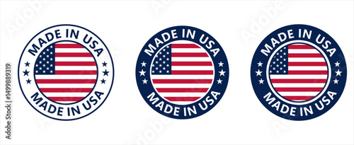 Canvastavla Usa stamp baij sign, symbol, vector.