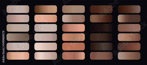 Skin gradients set. Skin gradients collection	