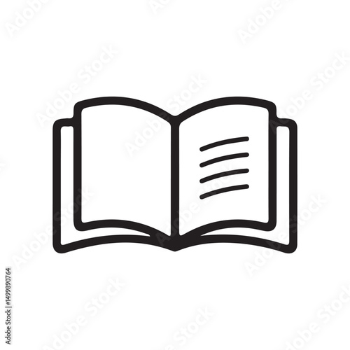 open book vector illustration