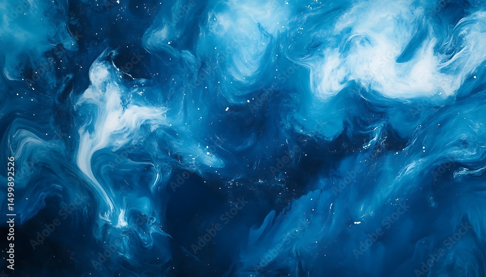 Obraz premium Abstract blue paint background.
