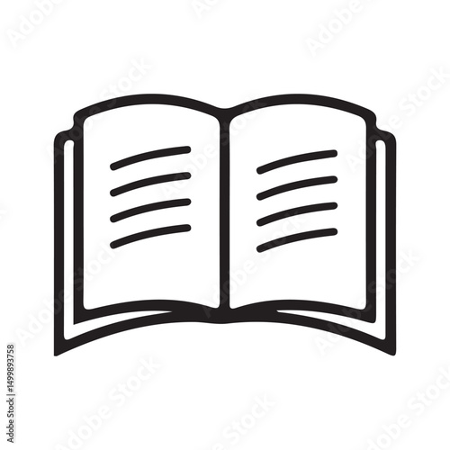 open book vector illustration