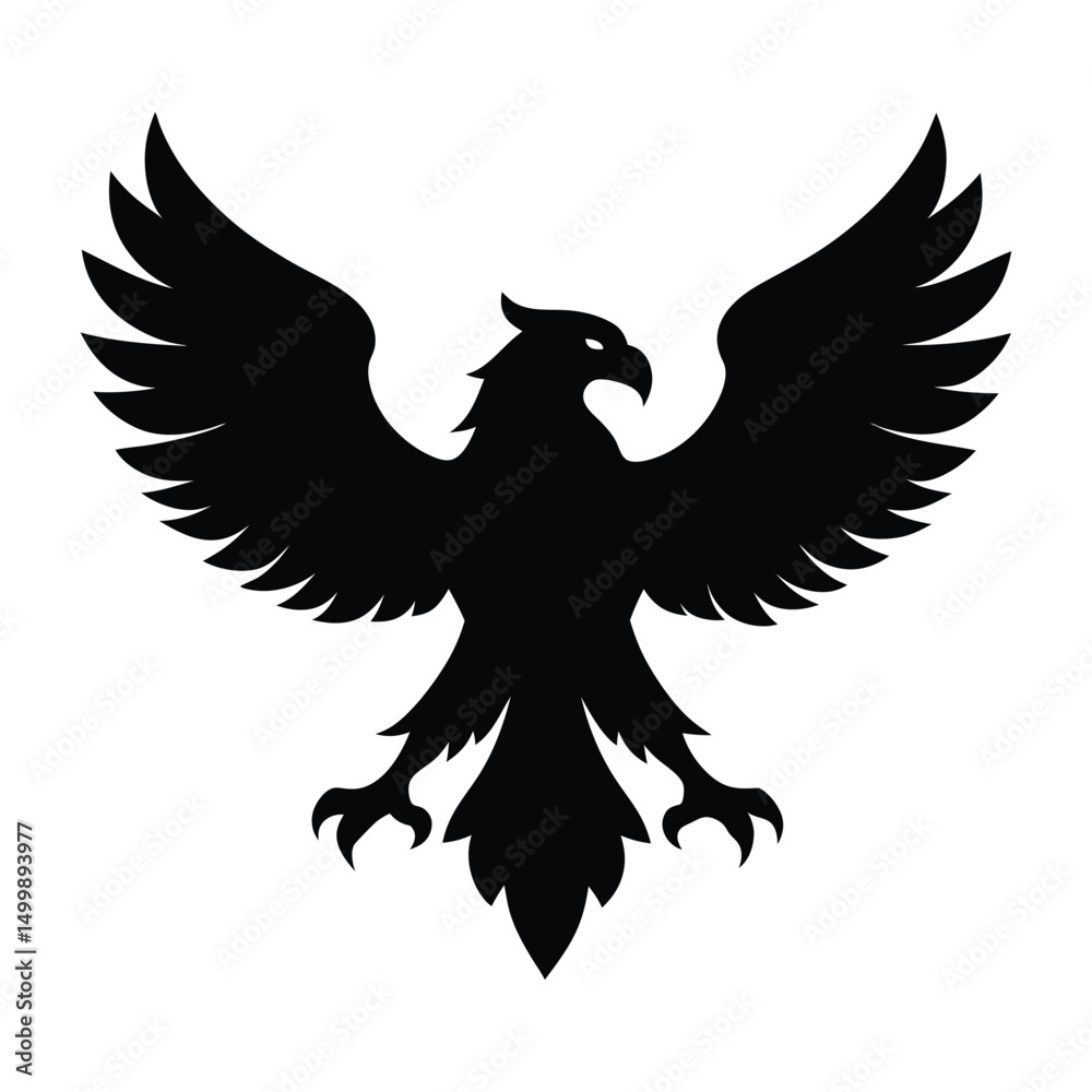 Obraz premium headed-eagle-locked-with_wings