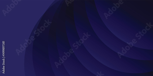 Blue geometric abstract background overlap layer on bright space with lines effect decoration. Modern graphic design element circles style concept for banner.