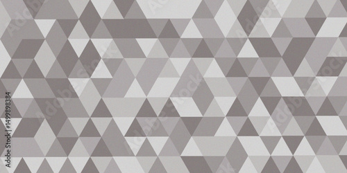 Abstract geometric white and gray background seamless mosaic and low polygon triangle texture wallpaper. abstract small mosaic tringles vector illustration, business design template.vector illustrate.