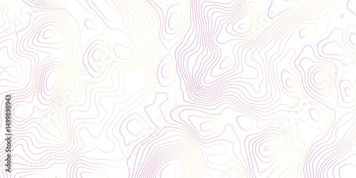 Abstract Topographic Contour Lines. Seamless Abstract Topographic Map Background. Gradient Contour Lines