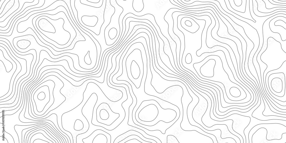 Fototapeta premium Abstract Topographic Contour Lines. Seamless Abstract Topographic Map Background. Gradient Contour Lines