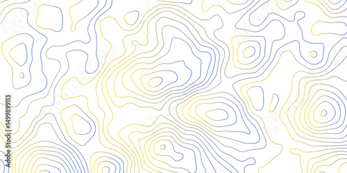 Abstract Topographic Contour Lines. Seamless Abstract Topographic Map Background. Gradient Contour Lines
