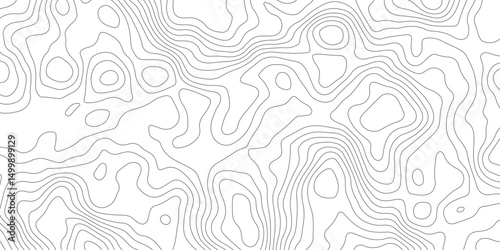 Abstract Topographic Contour Lines. Seamless Abstract Topographic Map Background. Gradient Contour Lines
