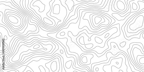 Abstract Topographic Contour Lines. Seamless Abstract Topographic Map Background. Gradient Contour Lines