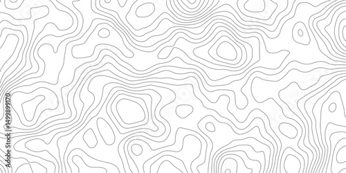 Abstract Topographic Contour Lines. Seamless Abstract Topographic Map Background. Gradient Contour Lines