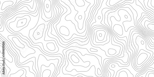 Abstract Topographic Contour Lines. Seamless Abstract Topographic Map Background. Gradient Contour Lines