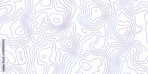 Abstract Topographic Contour Lines. Seamless Abstract Topographic Map Background. Gradient Contour Lines