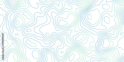Abstract Topographic Contour Lines. Seamless Abstract Topographic Map Background. Gradient Contour Lines