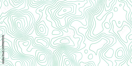 Abstract Topographic Contour Lines. Seamless Abstract Topographic Map Background. Gradient Contour Lines