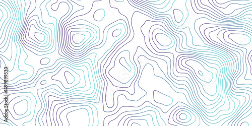 Abstract Topographic Contour Lines. Seamless Abstract Topographic Map Background. Gradient Contour Lines