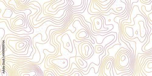 Abstract Topographic Contour Lines. Seamless Abstract Topographic Map Background. Gradient Contour Lines