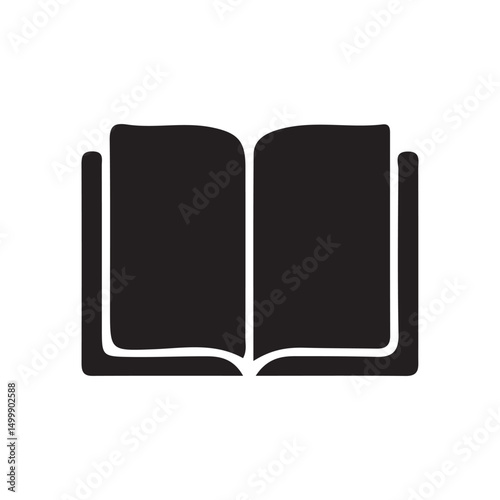 Open book icon vector. ebook icon. vector illustration eps 10