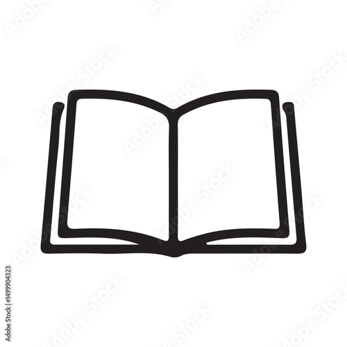 Open book icon vector. ebook icon. vector illustration eps 10