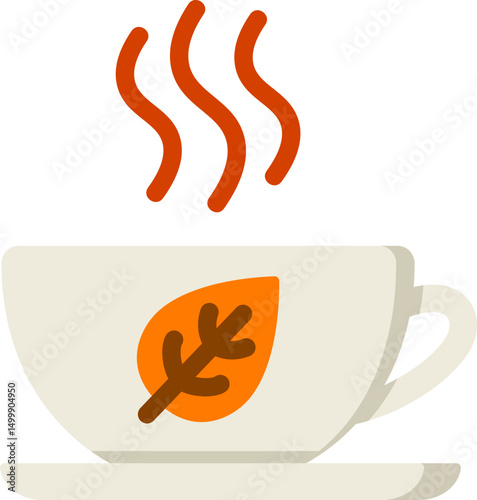 Autumn Tea Flat Icon