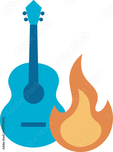 blue electric guitar