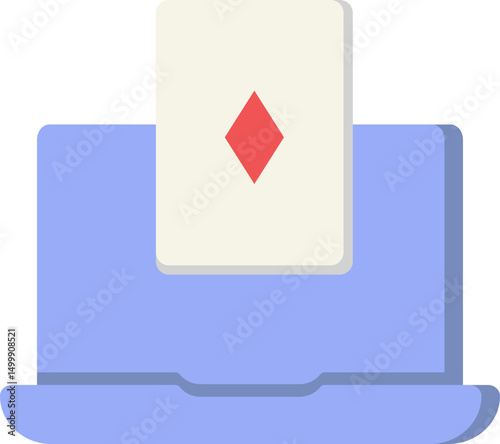 Online Gamble Flat Icon