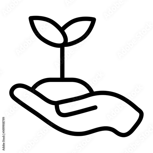 New Beginnings Vector Line Icon Design