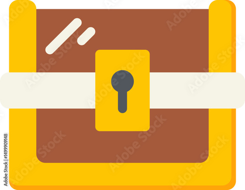 Treasure Chest Flat Icon