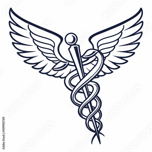 caduceus medical icon