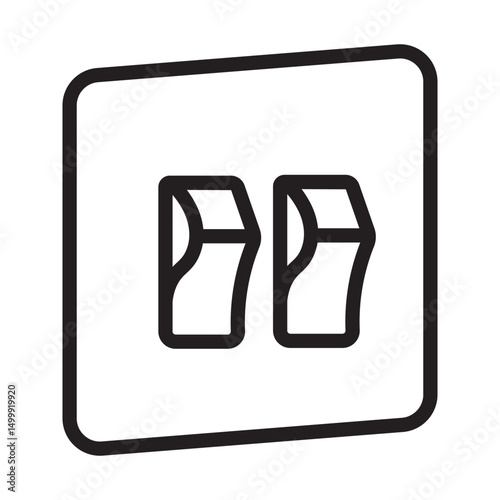 Switches Icon Vector Illustration Outline