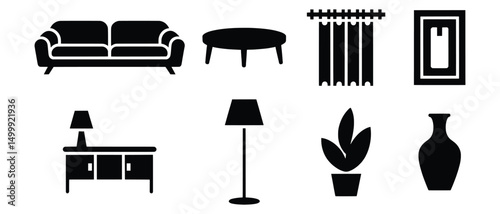 Stylish Home Decor Icons for Interior Design