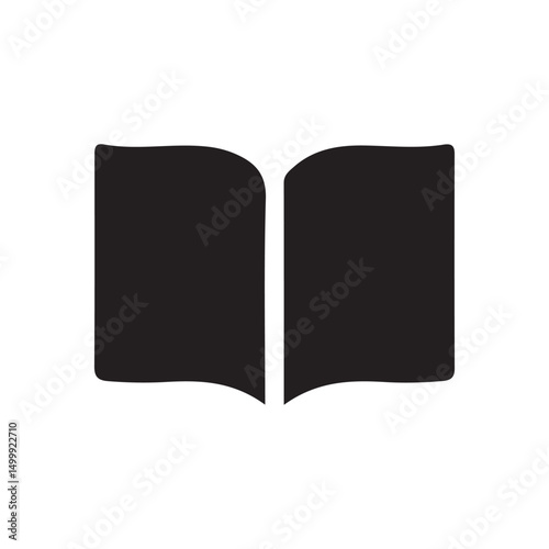 Black Book icon. open book sign and symbol. ebook icon. vector illustration eps 10