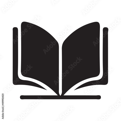 Black Book icon. open book sign and symbol. ebook icon. vector illustration eps 10