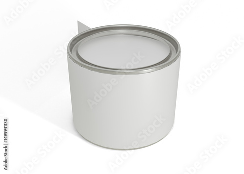 Glossy Coffee Powder Tin Mockup