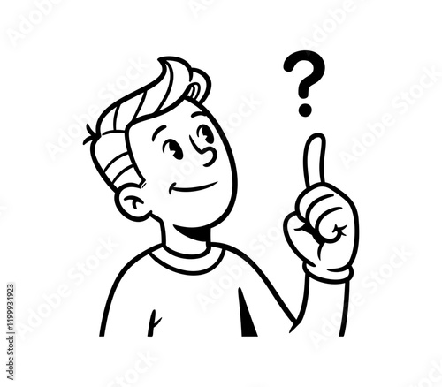 Hand-Drawn “Did You Know?” Vector – Info Prompt Character for Content Creators