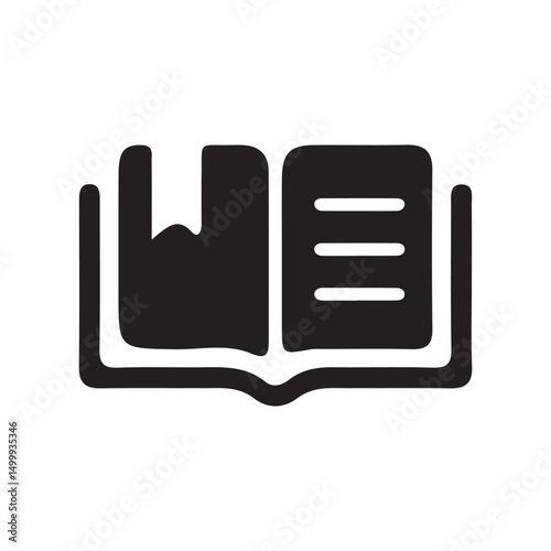 Open book icon. Education signs and symbols. Vector illustration eps 10