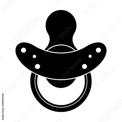 Pacifier Silhouette vector